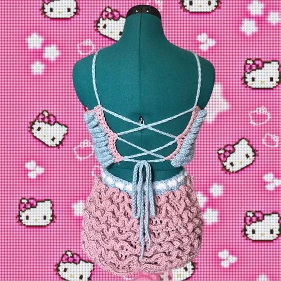 Handmade Crochet Bloomer Set